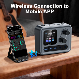 Pédale multi-effets de marque avec <span class=keywords><strong>80</strong></span> présélections modifiables, 40 effets sonores, fonction métronome, processeur de pédale multi-effets pour guitare - Product Image 6