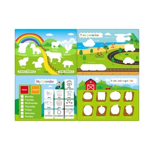 Venta al por mayor <span class=keywords><strong>libro</strong></span> ocupado iluminación dibujos animados <span class=keywords><strong>libro</strong></span> con tapa juguete tridimensional gancho y bucle <span class=keywords><strong>libro</strong></span> silencioso - Product Image 2