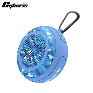 Cyboris T101 Mini Bluetooth Lautsprecher IPX7 wasserdichter Badezimmer-Musiklautsprecher Freisprecheinrichtung Duschmusikstöner Bass Tonautsprecher FM Radio