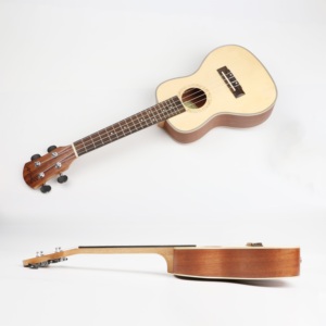 <span class=keywords><strong>Ukulele</strong></span> <span class=keywords><strong>concert</strong></span> <span class=keywords><strong>Deviser</strong></span> de haute qualité UK24-70S avec table en épicéa massif et fond et côtés en sapelli - Product Image 2