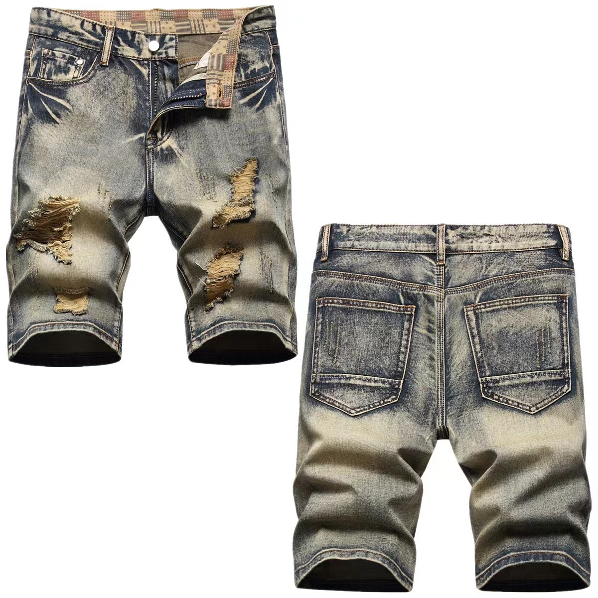 Shop High-Quality Short Damage Jeans for Men in 2023