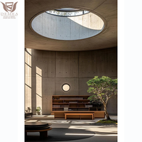 DEMEA Design moderne maison balcon lucarne électrique rétractable avec sauvegarde manuelle automatique grande fenêtre de toit en verre rond