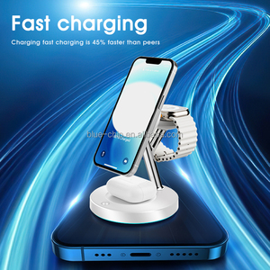 Nouvelle Version de support de charge sans fil pour double montre intelligente de bureau pour <span class=keywords><strong>Apple</strong></span> <span class=keywords><strong>Watch</strong></span> Series Ultra/Se/8/<span class=keywords><strong>7</strong></span>/6/5/4/3/2 - Product Image 3