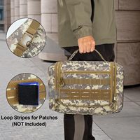 Trousse de Toilette de Voyage pour Hommes, Suspendable, à Ouverture Large, avec Crochet, Compartiments Secs et Humides, pour Soins de Rasage et Essentiels de Voyage, Sac de Douche