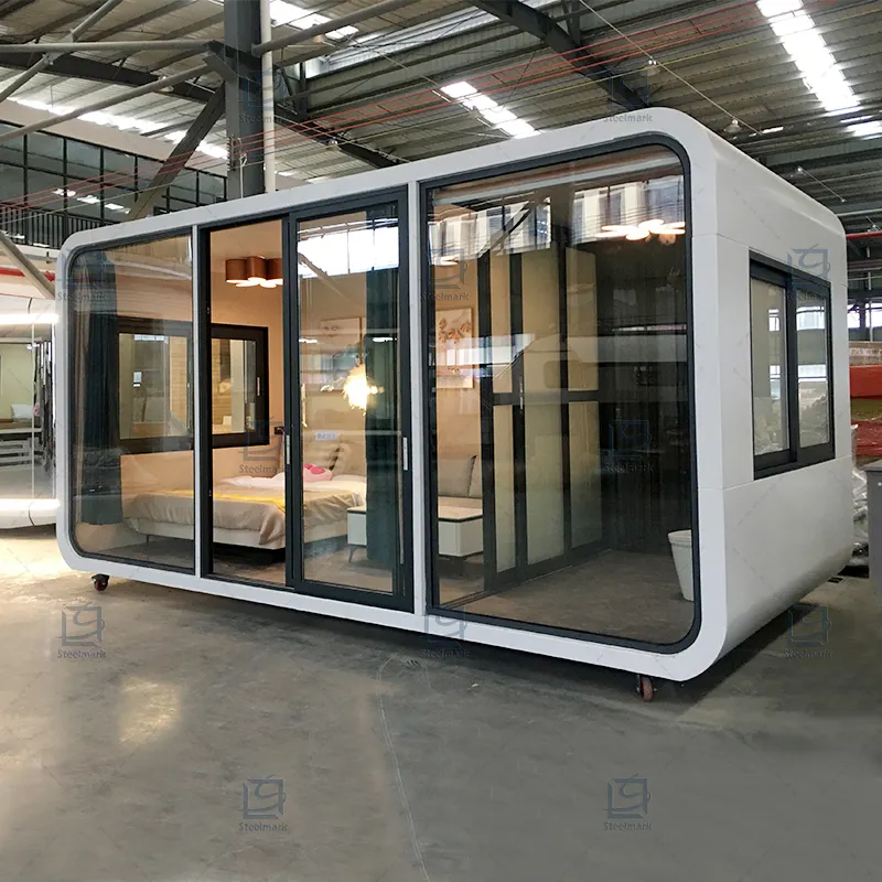 Modern popular prefabricated house Luxury steel container Hotel Camping house office Apple Hut