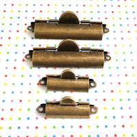 Old Vintage 70mm 110mm latón antiguo bronce multidiente carpeta Clip Metal dentado portapapeles Clip restaurante menús abrazadera de diente