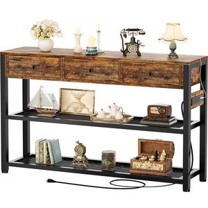 Mesa Consola Moderna de Madera SENYU con 3 Cajones de Almacenamiento para Entrada o Sala de Estar - Product Image 5