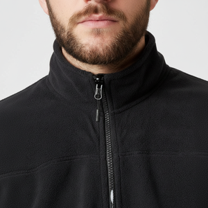 Chaqueta de lana polar para hombre, chaqueta de invierno a prueba de viento y calor, personalizada, barata, lisa, con cremallera - Product Image 1