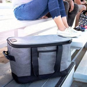 <b>Large</b> Capacity Polyester Foldable Ice Cooling <b>Bag</b> Portable Insulated Picnic <b>Beach</b> Cooler <b>Bag</b> for Food - Product Image 4