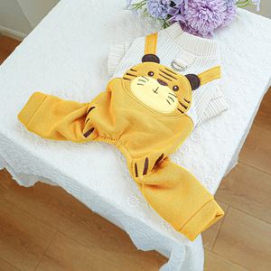 Pet <b>clothes</b> for autumn and winter, small dogs, puppies, happy dogs and <b>cats</b>, warm and comfortable clothing, little tiger - Product Image 3