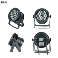 Projecteurs LED RGB 4-en-1 DMX512 54x3w étanches IP65 pour extérieur, éclairage de scène