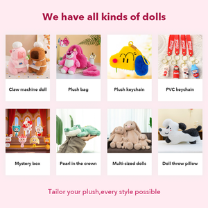 Bán Buôn Tùy Chỉnh Đa-Kích Thước Khâu Động Vật Sang Trọng Đồ Chơi Dễ Thương Và Fluffy PP Bông Đầy Búp Bê - Product Image 4