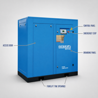 Compresseur d'air à vis fixe à injection d'huile Kaishan BK75-8G, vitesse fixe, industriel, rotatif, vente en gros, fournisseur OEM ODM