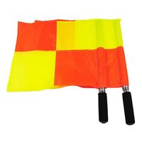 Drapeau bip d'arbitre à damier de juge de ligne de football personnalisé promotionnel