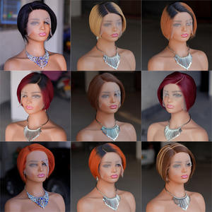 Peluca de Cabello Humano Natural, Corte Pixie Recto, Sin Pegamento, 6 Pulgadas, Económica, para Mujeres Negras - Product Image 6