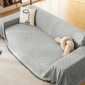 Housse de canapé extensible unie douce personnalisée en gros, couverture gaufrée pour canapé, divan, chambre à coucher - Product Image 3