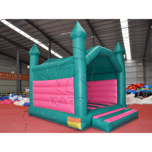 Château gonflable vert commercial pour enfants, certifié EN, pour <span class=keywords><strong>location</strong></span> événementielle, support OEM - Product Image 2