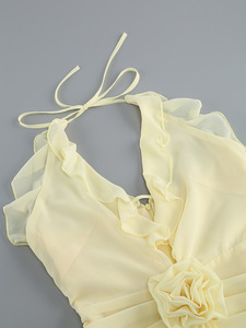 Elegante Abito Mini Aderente da Donna con Stampa Floreale, Stile Lussuoso, Vita <span class=keywords><strong>Naturale</strong></span>, Sexy, per Uso Quotidiano e Formale - Product Image 1