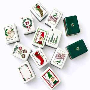 Juego de Mahjong Americano de Lujo para Navidad, 160166 Fichas, Entrega Rápida en 10 Días, Venta al por Mayor, Juego Portátil para Fiestas, Regalo - Product Image 2