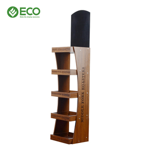 Exhibidor de Licores de Madera Premium para Vino y Bebidas Espirituosas, Estante de Madera de 4 Niveles para Promoción de Bebidas Embotelladas - Product Image 5