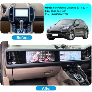 Navihua 2011-2017 Porsche Cayenne Tableau de bord GPS Navigation Multimédia Stéréo Double écran tactile 12,3 pouces Carplay intégré - Product Image 5