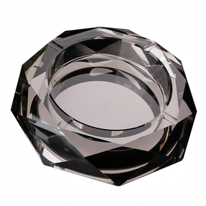 Posacenere di vetro con Logo personalizzato di lusso in cristallo tagliato a mano - Product Image 1