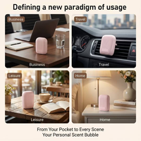 Diffuseur d'arômes portable de poche, rechargeable, anti-fuite, mini diffuseur d'huiles essentielles pures, machine à parfum pour les voyages