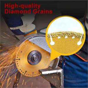 ใบเลื่อยเพชรแบบสุญญากาศขนาด 100/115/125/150/180 มม. สำหรับตัดเหล็กเส้น เหล็กกล้าไร้สนิม และโลหะอื่นๆ - Product Image 2