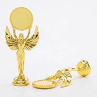 GZ25 Meilleure vente Exquis Déesse en plastique doré Dieu en forme d'ange Figurine Souvenirs Trophy Accessoires C25