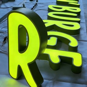 ป้ายไฟ LED แบบกำหนดเอง ทนทานต่อสภาพอากาศ พร้อมขอบสแตนเลส ป้ายไฟ LED โลโก้แบบกำหนดเอง ป้ายภายนอกอาคาร ป้ายตัวอักษรแบบช่อง - Product Image 3