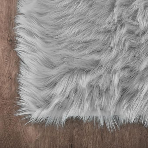 Alfombra <span class=keywords><strong>de</strong></span> piel <span class=keywords><strong>de</strong></span> oveja <span class=keywords><strong>de</strong></span> felpa suave y esponjosa, alfombra <span class=keywords><strong>de</strong></span> piel sintética blanca para sala <span class=keywords><strong>de</strong></span> estar, dormitorio, cabecera - Product Image 4