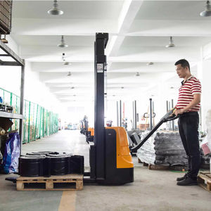 1 टन 1200 किलोग्राम 1.6 टी इलेक्ट्रिक पैलेट जैक स्टेकर 3.5 मीटर पैदल चलने वाले फोर्कलिफ्ट ब्रांड के साथ - Product Image 4