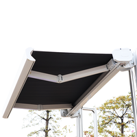 Auvents extérieurs motorisés rétractables automatiques modernes en alliage d'aluminium de haute qualité, personnalisés, durables et imperméables