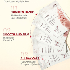 <span class=keywords><strong>Mascarilla</strong></span> <span class=keywords><strong>de</strong></span> <span class=keywords><strong>Manos</strong></span> <span class=keywords><strong>de</strong></span> Leche <span class=keywords><strong>de</strong></span> Cabra con Niacinamida, Hidratante, Nutritiva, Suavizante, para Salón <span class=keywords><strong>de</strong></span> Belleza, Fabricante, Venta al por Mayor, Universal - Product Image 6