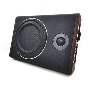 Caja de Subwoofer Activo Cuadrada de 8 Pulgadas, 12V, Alta Potencia, Madera MDF, Cubierta de Cuero, Ultra Delgado, Altavoz de Audio para Auto - Product Image 5