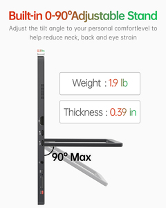 उच्च गुणवत्ता <span class=keywords><strong>3k</strong></span> टच स्क्रीन पोर्टेबल गेमिंग मॉनिटर 16.0 इंच टाइप-सी यूएसबी एचडी-मील के साथ - Product Image 4