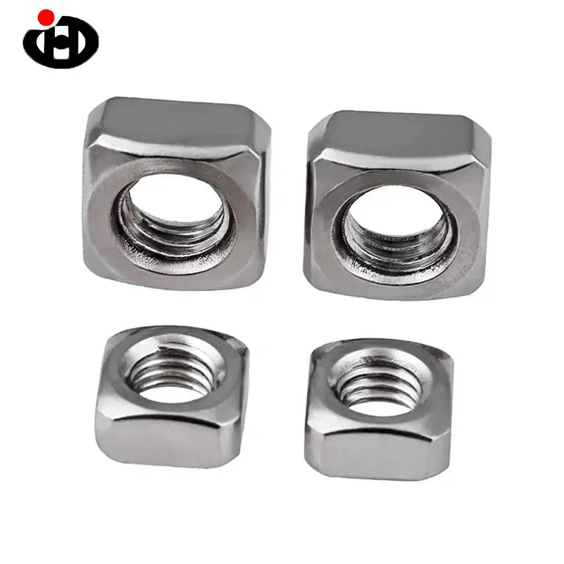 stainless steel wax square nuts high precision DIN557 Thin Nut 304 Washer Customized Galvanized Square Nut