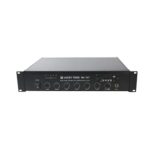 Custo Efetivo 2U Rack 19 Polegadas Endereço Público Blue tooth 70W Mixer Amplificador com Fontes De Áudio