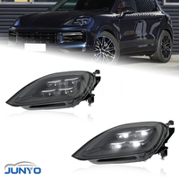Système d'éclairage automobile Junyo pour Porsche Cayenne 2024-2025, accessoires de voiture, phares LED, mise à niveau, version haute configuration