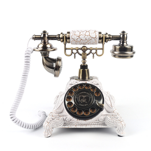 <span class=keywords><strong>Telefono</strong></span> <span class=keywords><strong>Vintage</strong></span> per Matrimonio con Funzione di Richiamata, Guestbook Audio, Memoria 8GB, Design Retrò, Finitura Dorata - Product Image 1