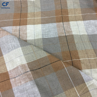 Tissu en lin 100% teint en fil à carreaux Gingham, respirant, écologique, tissé, pour chemises, robes, vêtements, textiles de maison, canapés et articles pour filles