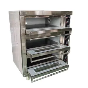 Commercial mini steam electric gas pizza bread baking oven machine