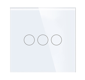 普通86 * 86毫米3组2路触摸壁灯开关 - Product Image 2