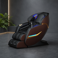 Fauteuil de massage électrique de luxe en cuir PU, pas cher, pour le bureau, avec télécommande sans fil, pression d'air, massage corporel, portable, zéro gravité
