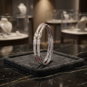 Luxury Women's 925 Silver 16.4g Waterproof Trendy <b>Bangle</b> <b>Bracelet</b> - Product Image 3