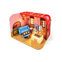 HTL DIY Set de Bloques de Construcción de Escenas en Miniatura, Juguete de Panadería y Tienda de Conveniencia, Decoración de Micropaisajes para Niños, Juego de Simulación