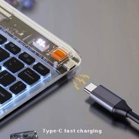 Harga Pabrik 2022 Keyboard Nirkabel BT USB Split RGB Backlit Desain Tahan Air Kompatibel untuk Tablet Laptop-Paling Laris di Cina