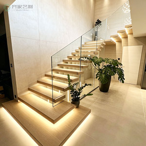 <span class=keywords><strong>Escalier</strong></span> flottant moderne, <span class=keywords><strong>escalier</strong></span> droit en bois, marches en bois massif, sur mesure en chêne rouge, chêne blanc, noyer noir, teck - Product Image 5