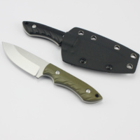 GT0191 Vente directe d'usine Couteau fixe à manche G10 Couteau de chasse Couteau de camping Portable Tunafire