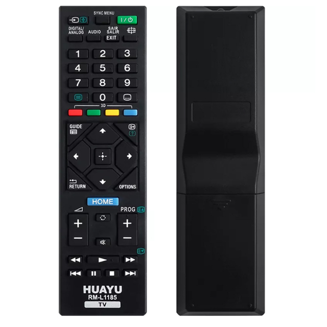 HUAYU RM-L1185 Fixed Code LED Touch Control 46 Buttons Smart LCD TV Remote for Kdl-32R42a0A Kdl-40R470A Kdl-46R470A